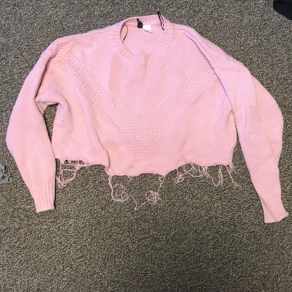Pink sweater